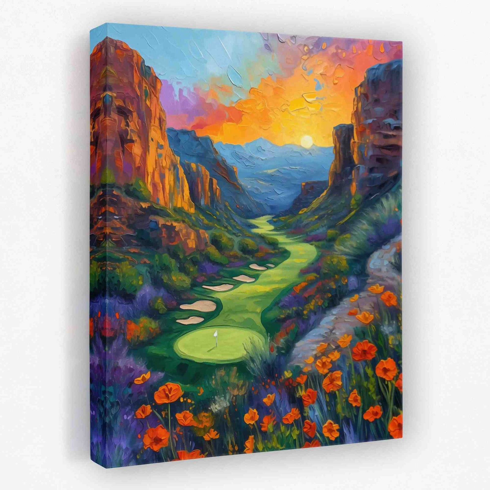 Desert Golf - Desert Canvas Wall Art