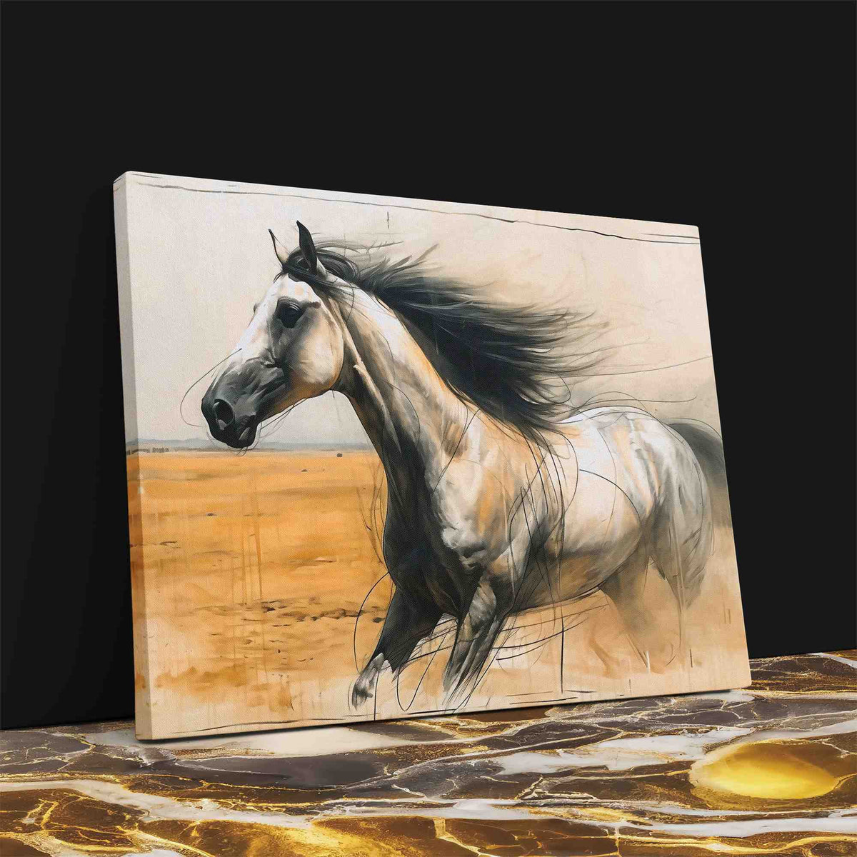 Desert Horse - Luxury Wall Art