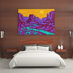 Desert Saguaro Twilight — Desert Saguaro Twilight Wood Bedroom   Landscape 198