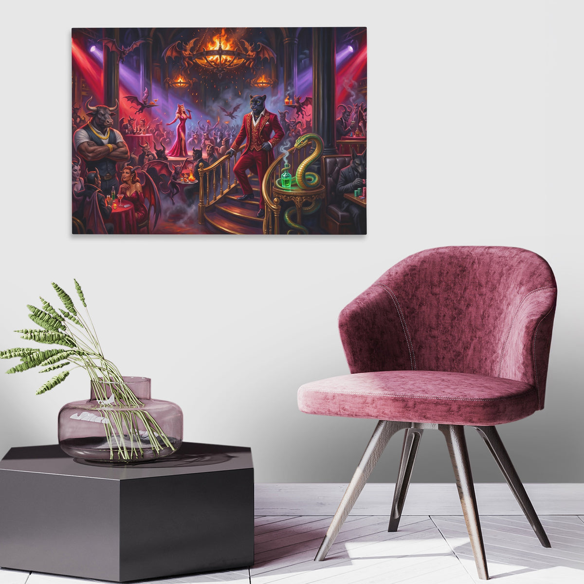 Devil's Night Club — Devil's Night Club New   Land Purple Chair 136