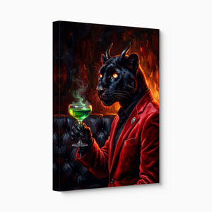 Devilish Panther — devilish panther angled flush print