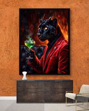 Devilish Panther — devilish panther psd rust lux console 1port framed black