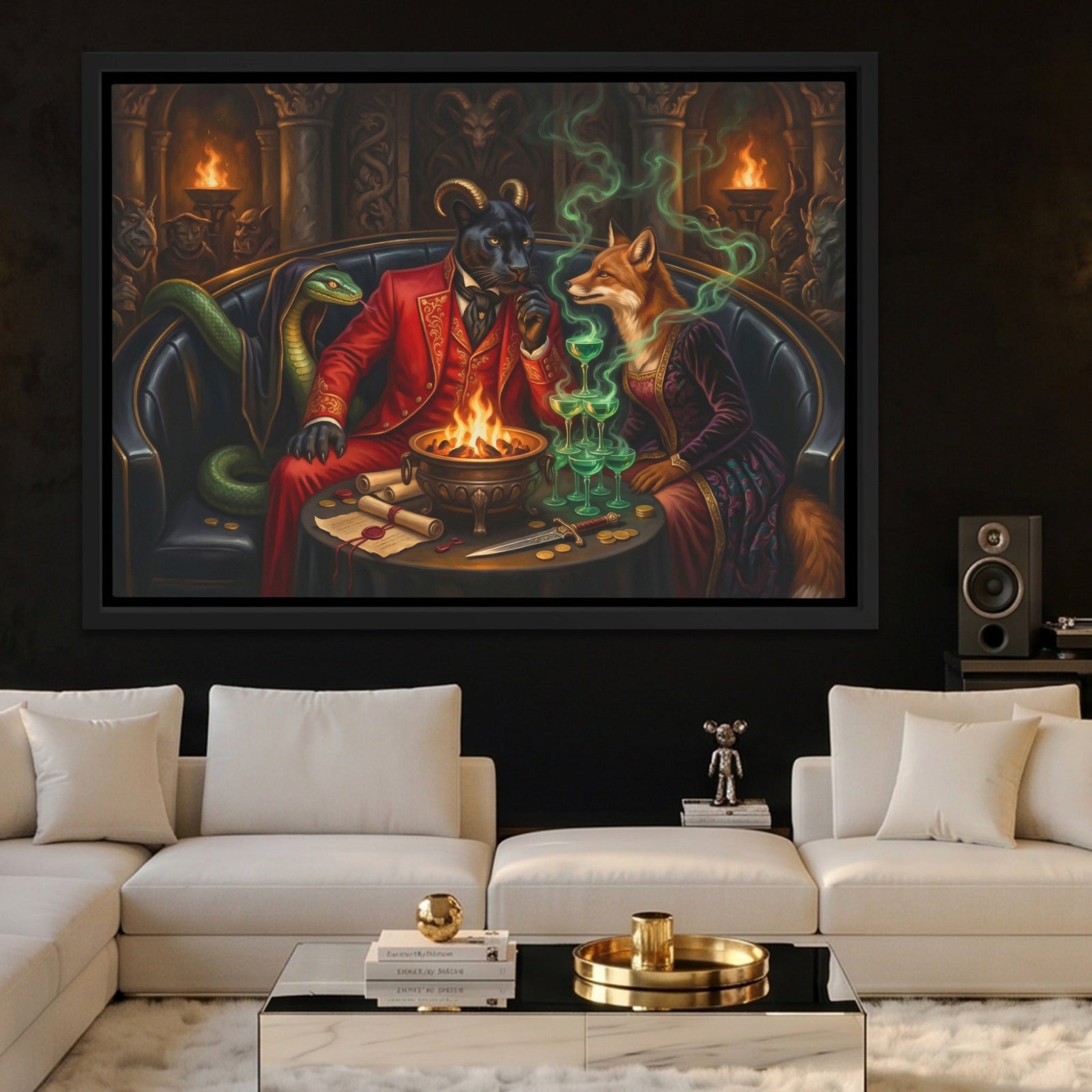 Devil's Emerald Covenant canvas wall art