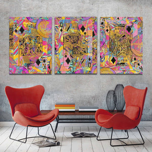 Diamond Royalty 3 Piece Set - Luxury Wall Art