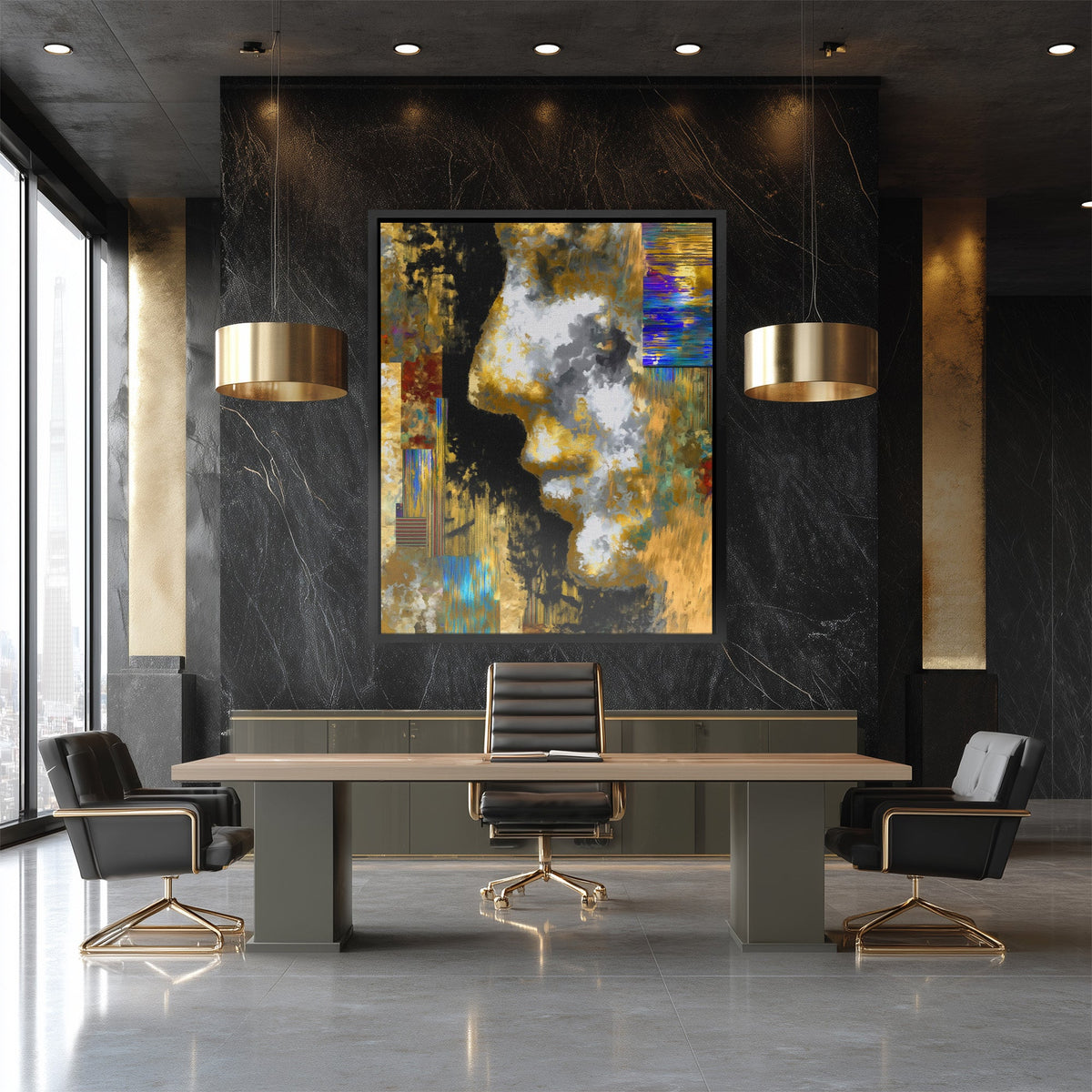 Digital Ruins Cascade - Luxury Wall Art