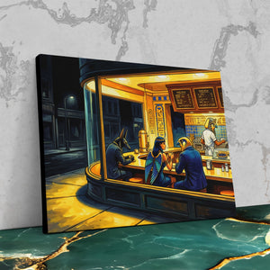 Diner Nocturne Gold - Luxury Wall Art