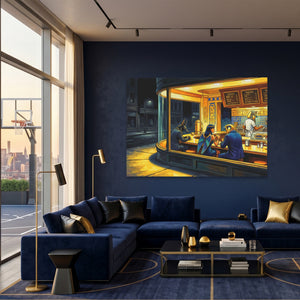 Diner Nocturne Gold - Luxury Wall Art