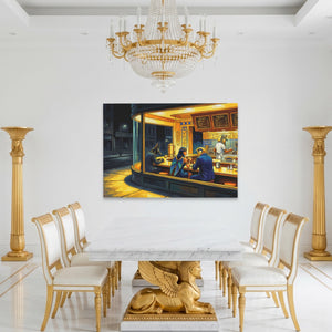 Diner Nocturne Gold - Luxury Wall Art