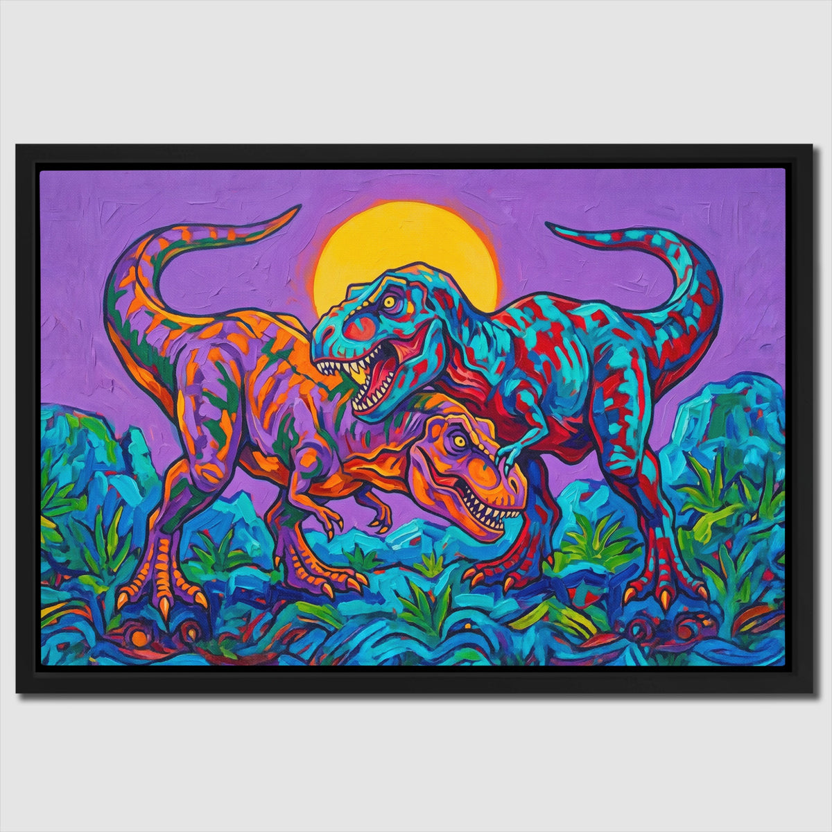 Dinosaurs Vibrant Wilderness — Dinosaurs Vibrant Wilderness Close Up Landscape 9