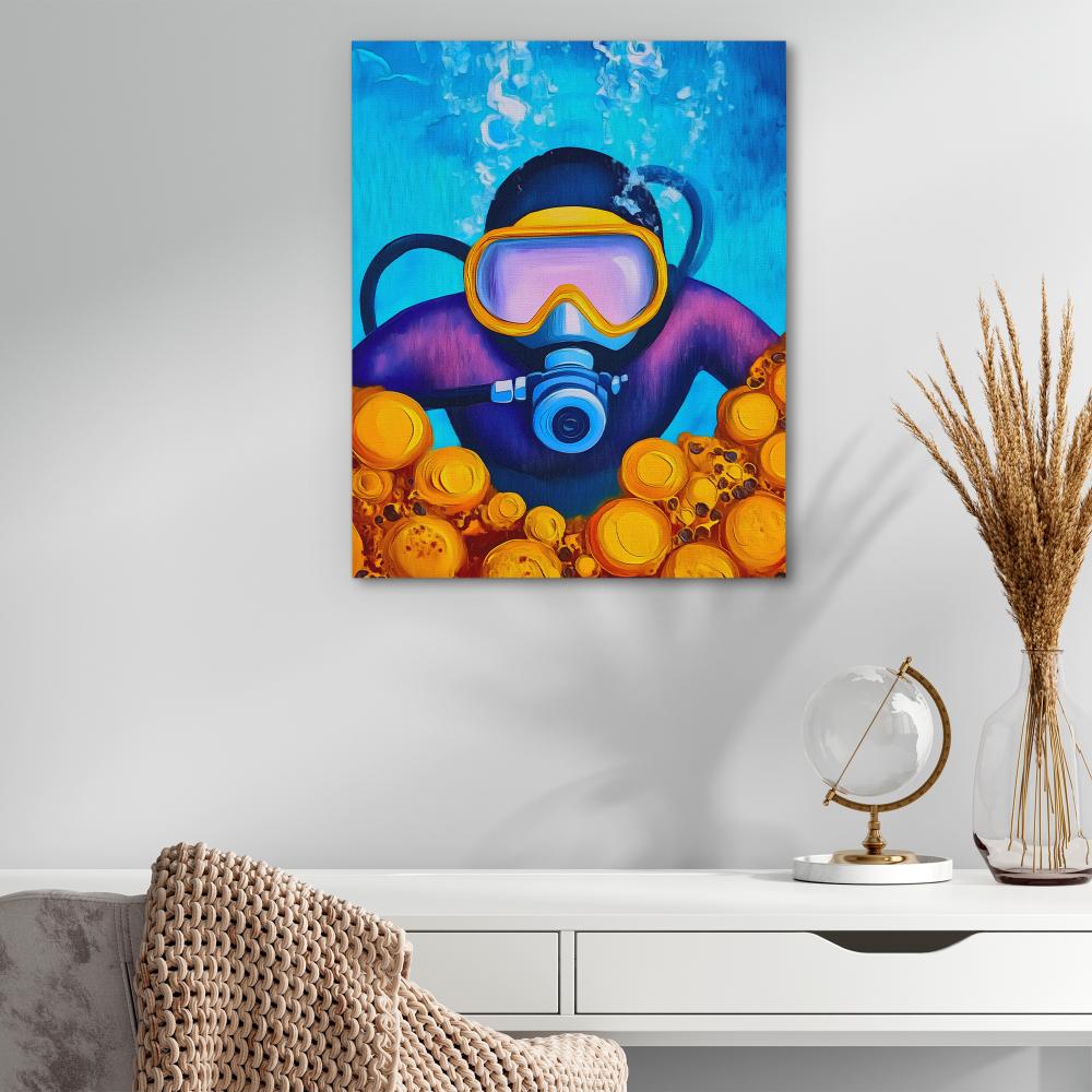 Dive into the Blue - Luxury Wall Art