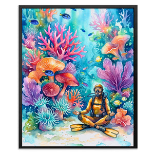 Diver Coral Meditation — Diver Coral Meditation Front Facing Portrait2 81