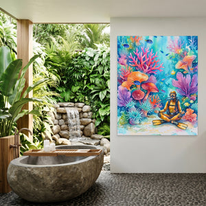 Diver Coral Meditation — Diver Coral Meditation Outdoor Bathroom Port 9