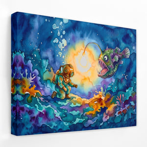 Diver Lantern Discovery — Diver Lantern Discovery Landscape   Side View   Mirror Wrap 74
