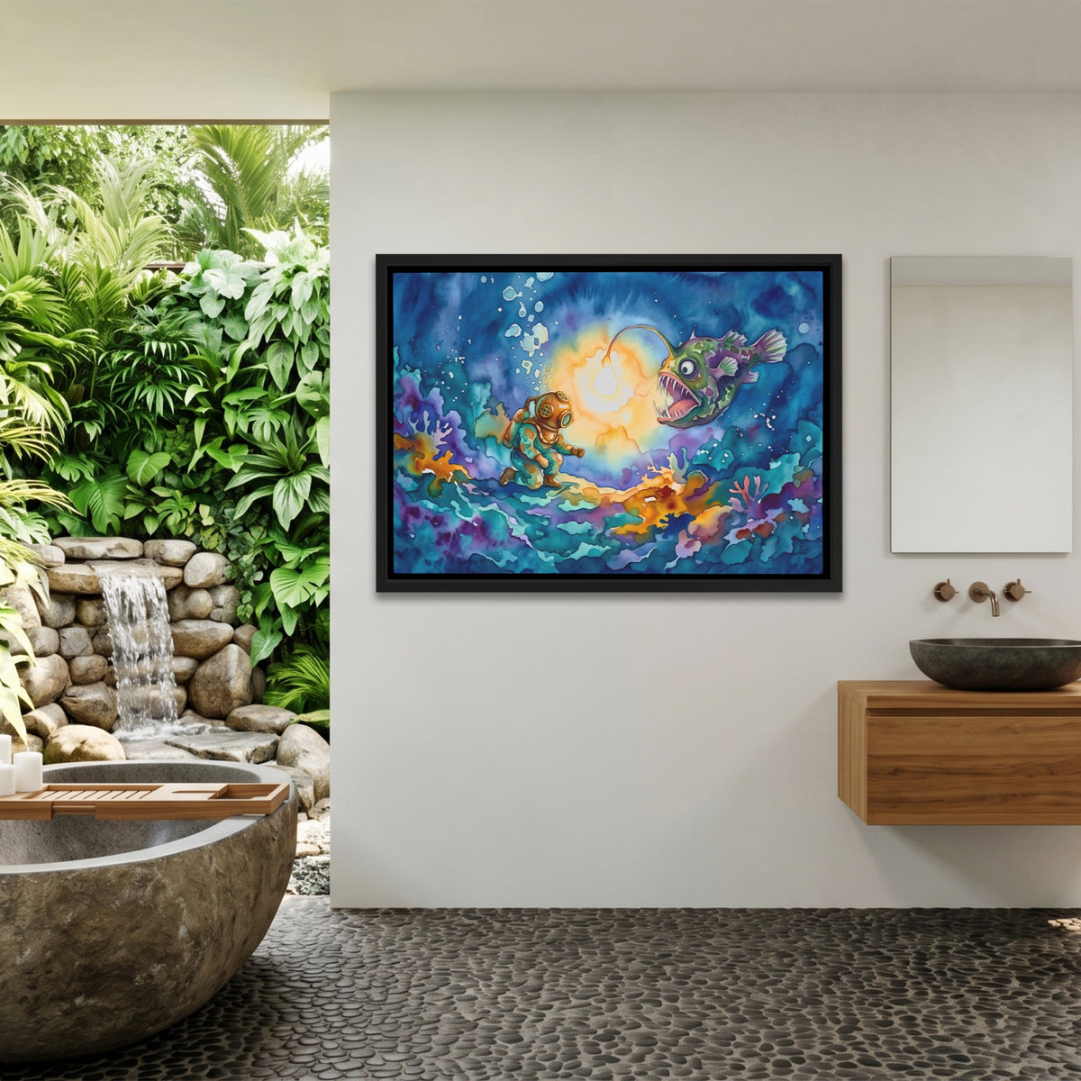 Diver Lantern Discovery — Diver Lantern Discovery Outdoor Bathroom Land 154
