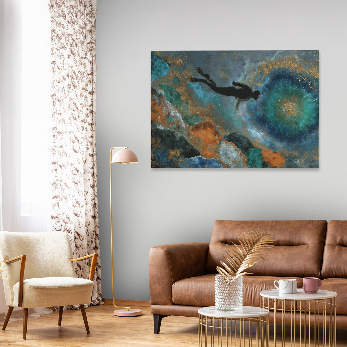 Divers Azure Dream - Luxury Wall Art