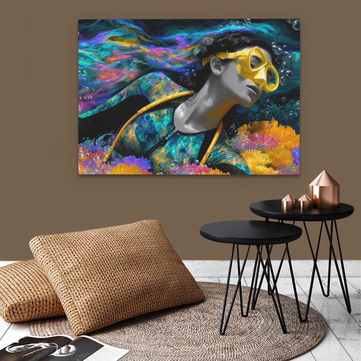 Divers Coral Haven - Luxury Wall Art