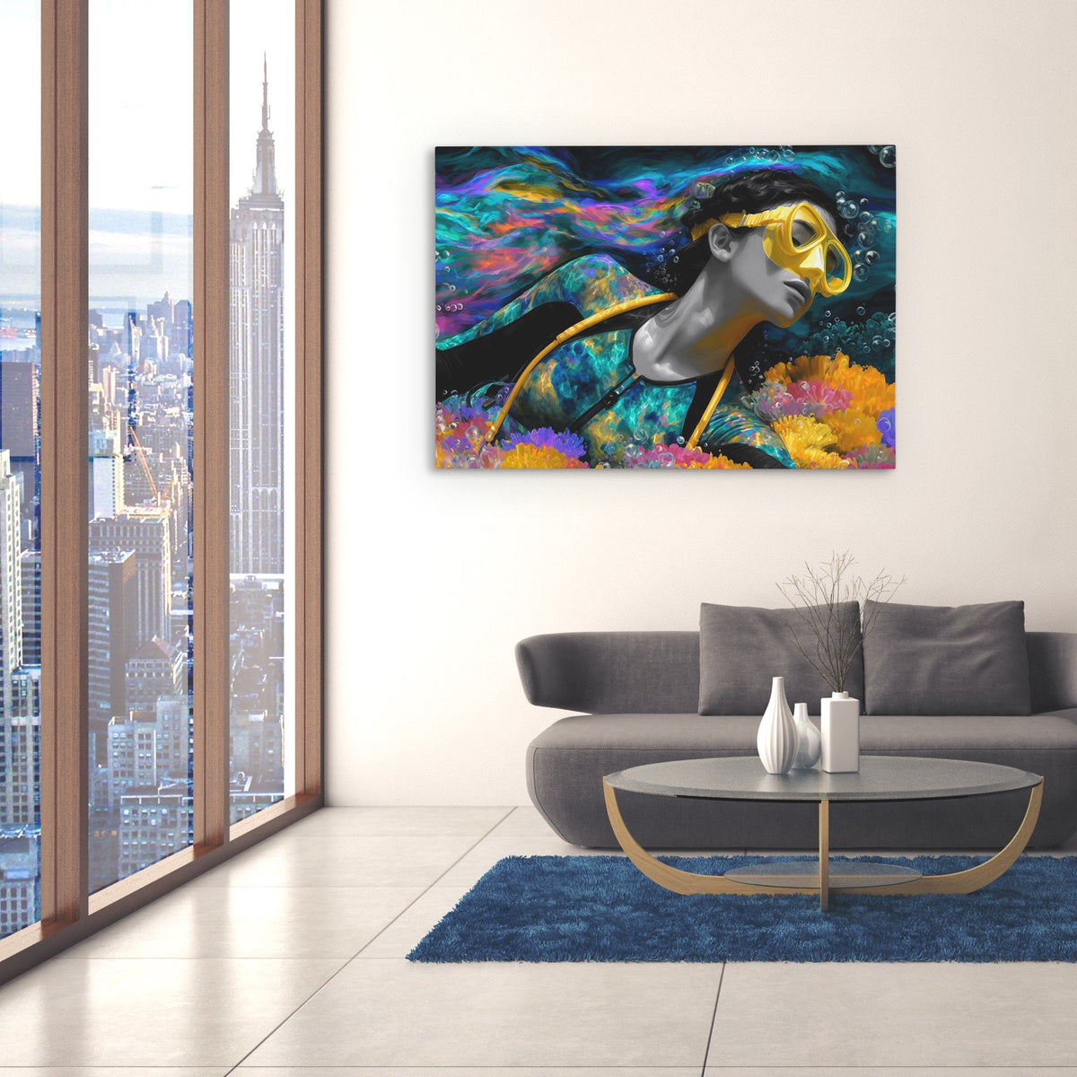 Divers Coral Haven - Luxury Wall Art