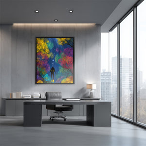 Diver's Luminous Garden - Luxury Wall Art