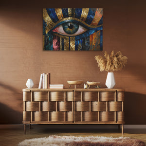 Divine Eye Sunburst - Large Surrealism Canvas Print