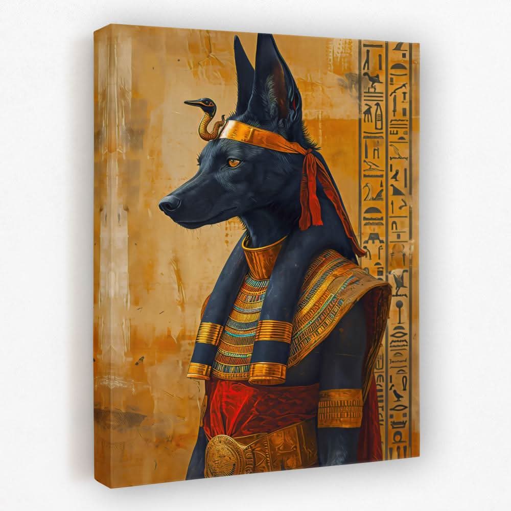 Divine Protector - Anubis Canvas Wall Art