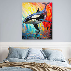 Diving Orca - Luxury Wall Art