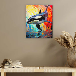 Diving Orca - Luxury Wall Art