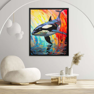 Diving Orca - Luxury Wall Art