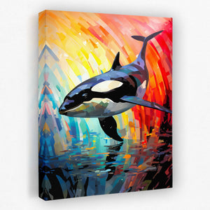 Diving Orca - Luxury Wall Art