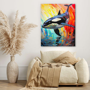 Diving Orca - Luxury Wall Art