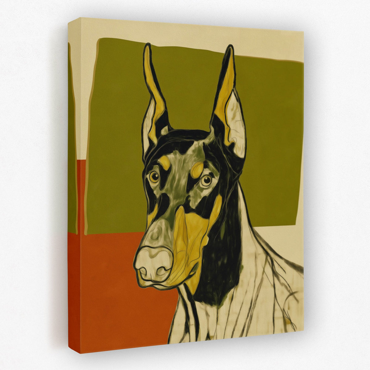 Doberman Autumn Watch - Luxury Wall Art