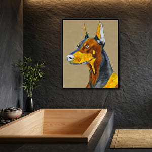 Doberman Geometric Profile — Doberman Geometric Profile Bamboo Bathroom Port 19