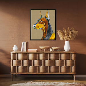 Doberman Geometric Profile — Doberman Geometric Profile Brown Room Clean port 79