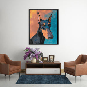 Doberman Sunset Watch - Luxury Wall Art