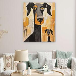 Doberman's Love - Luxury Wall Art