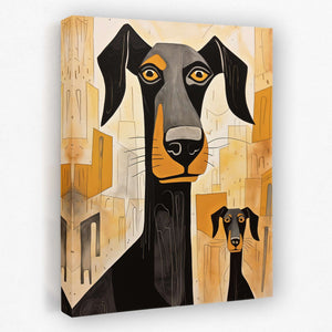 Doberman's Love - Luxury Wall Art