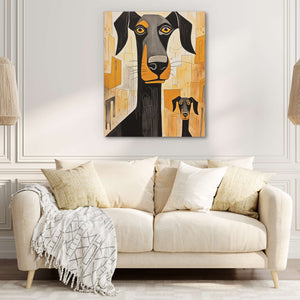 Doberman's Love - Luxury Wall Art