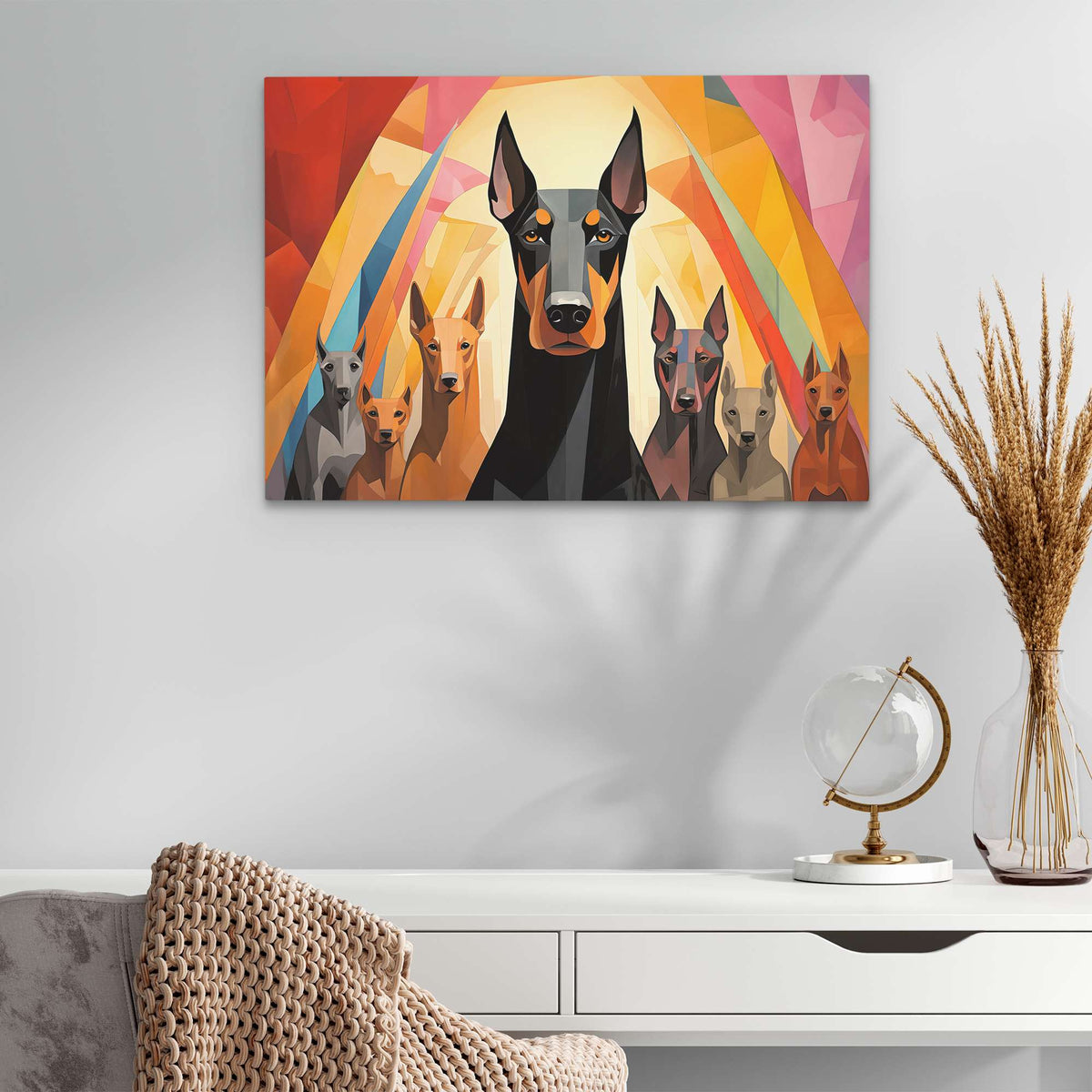 Doberman&#39;s On Duty - Luxury Wall Art