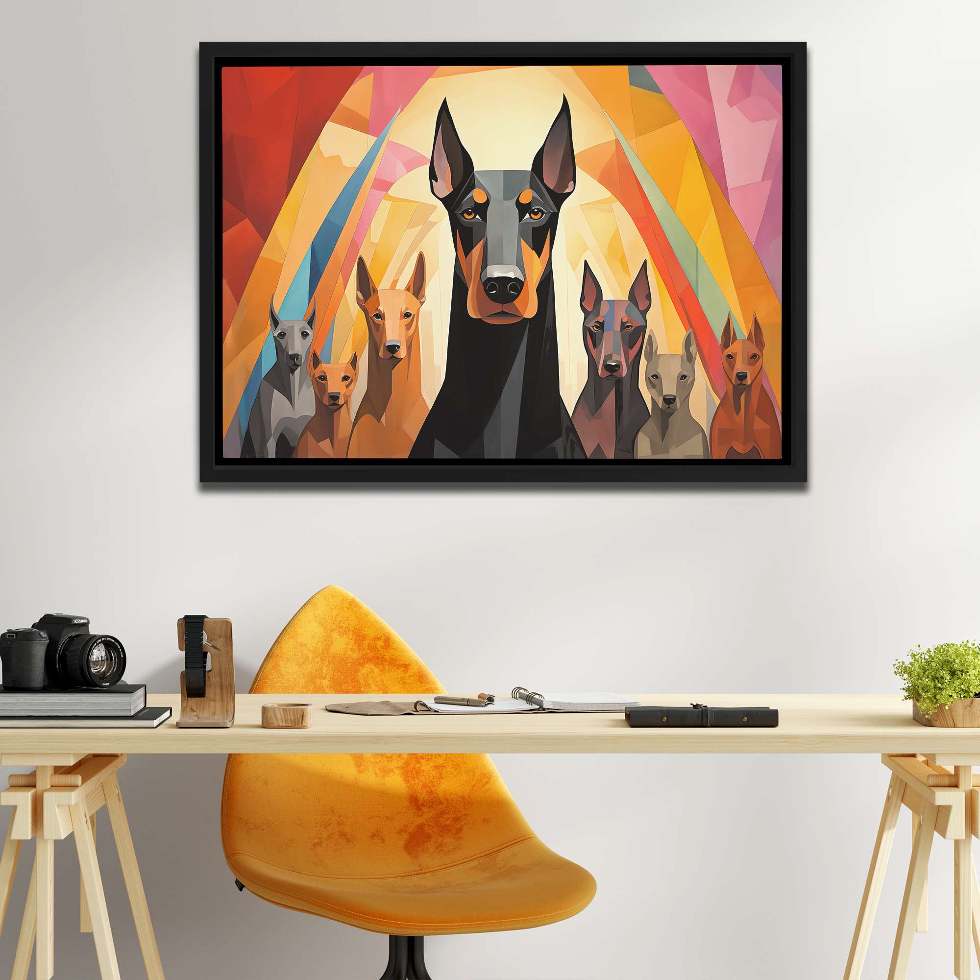 Doberman's On Duty - Luxury Wall Art