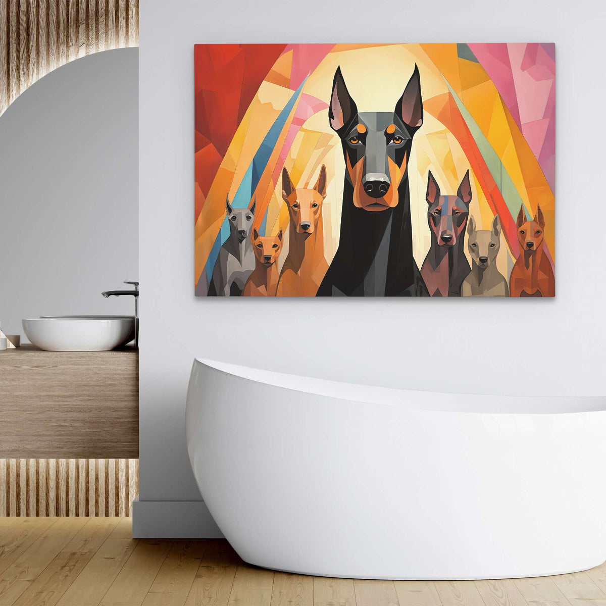 Doberman&#39;s On Duty - Luxury Wall Art