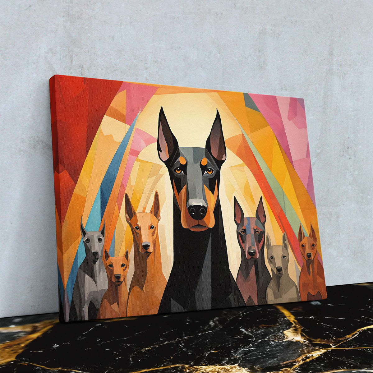 Doberman&#39;s On Duty - Luxury Wall Art