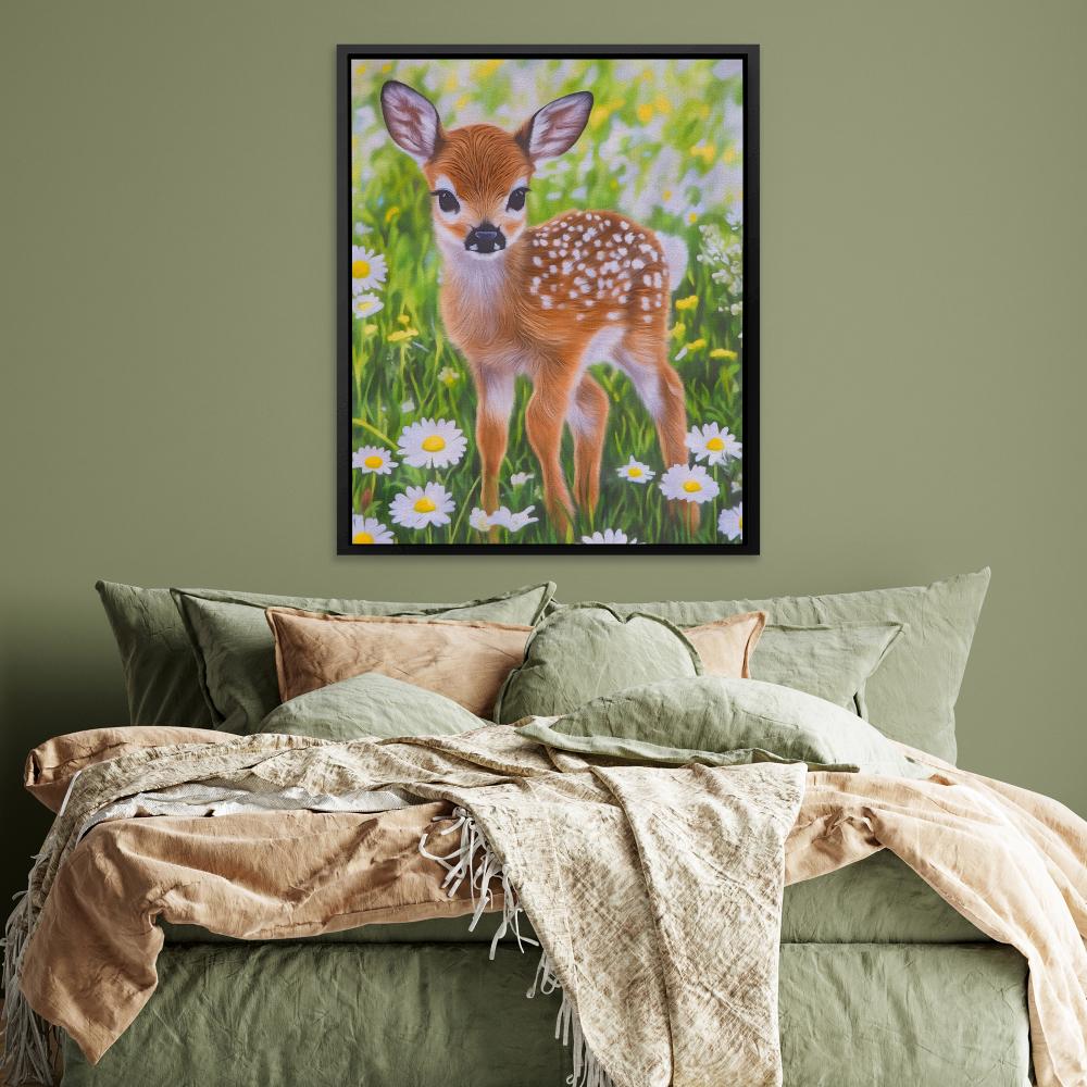 Doe in Daisies - Luxury Wall Art