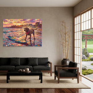 Dog Golden Surfboard — Dog Golden Surfboard Japanese Garden Land 43