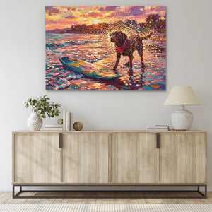 Dog Golden Surfboard — Dog Golden Surfboard Living Room Desk 91
