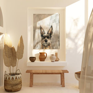 Dog With Glasses - Luxury Wall Art