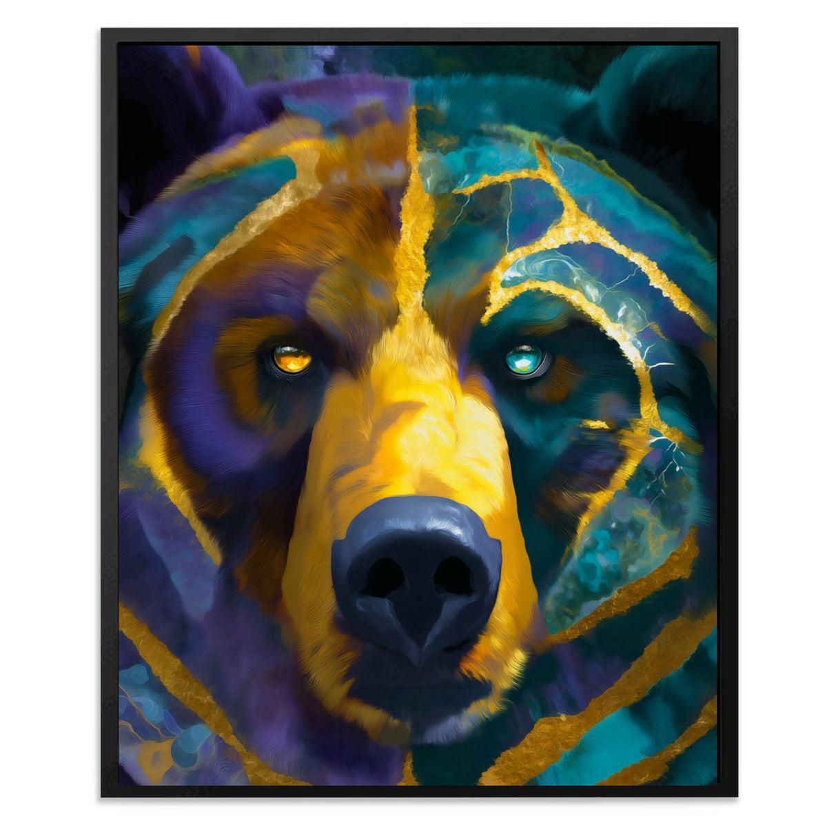 Dog's Teal Dreams - Luxury Wall Art