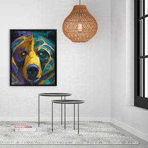 Dog's Teal Dreams - Luxury Wall Art