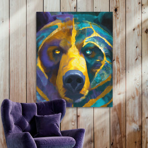 Dog's Teal Dreams - Luxury Wall Art
