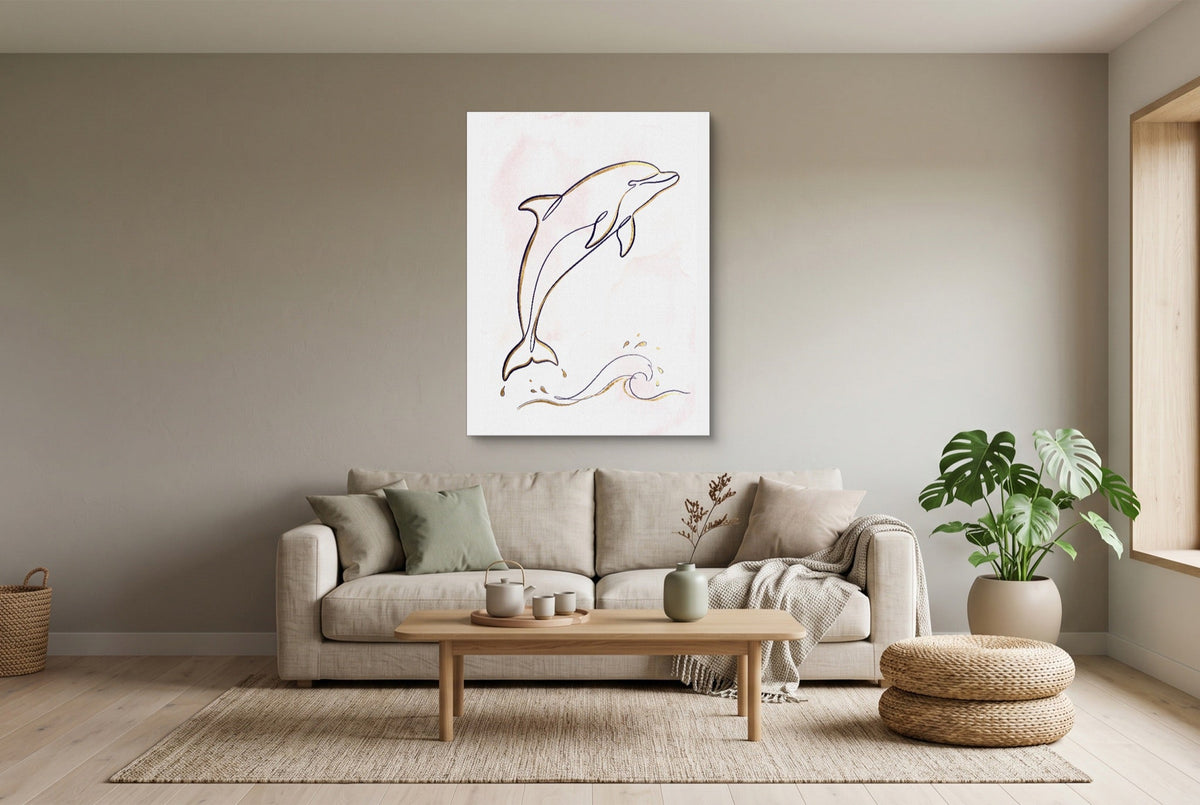 Dolphin Arc - Luxury Wall Art