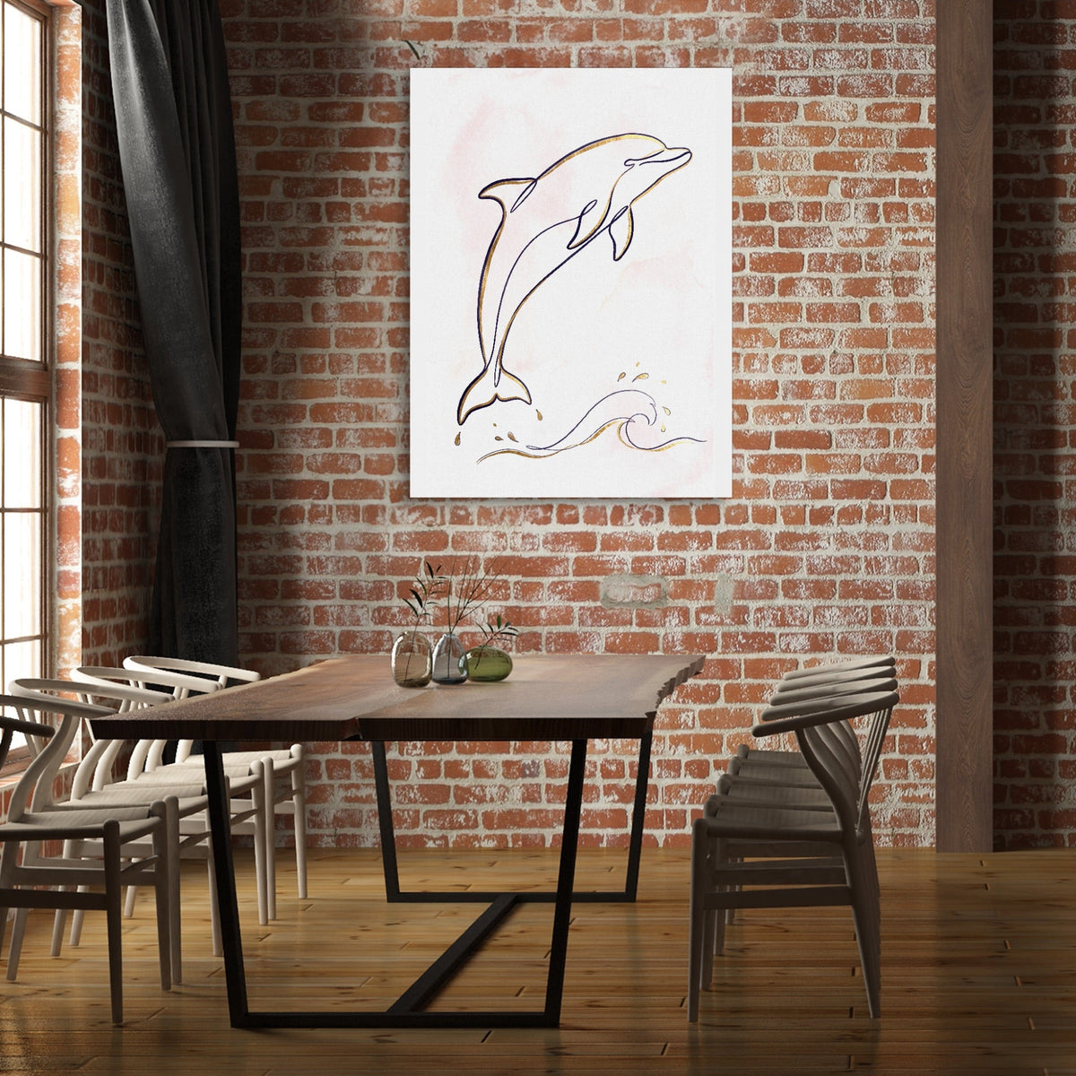 Dolphin Arc - Luxury Wall Art