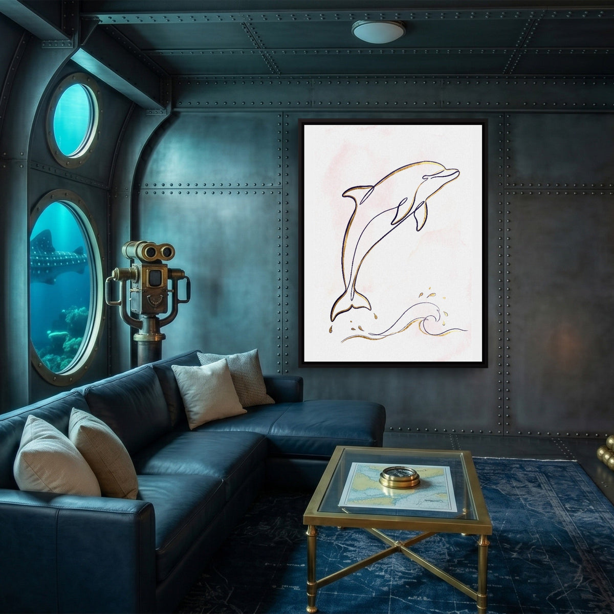 Dolphin Arc - Luxury Wall Art